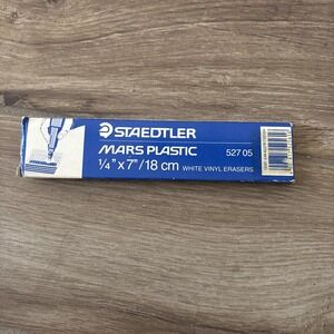 Lot 12 STAEDTLER Mars Plastic 527 05 52705 Machine Eraser Cores Refill 1/4" x 7"